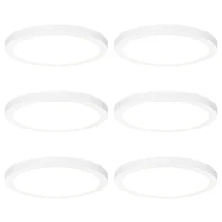 QAZQA Badezimmerlampen|Led-Außenleuchten*Set mit 6 Einbau- oder Aufbau-Spots weiß 30 cm inkl. LED 3-Stufen-Dim-to-Warm - Trans