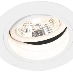 QAZQA Einbaustrahler|Wohnzimmerlampen*Set mit 6 Einbaupunkt weiß einstellbar rund - Spannfutter 70