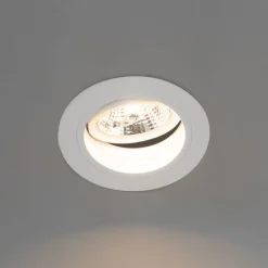 QAZQA Einbaustrahler|Wohnzimmerlampen*Set mit 6 Einbaupunkt weiß einstellbar rund - Spannfutter 70