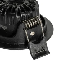 QAZQA Schlafzimmerlampen|Küchenlampen*Set mit 6 Einbauspots schwarz schwenkbar 6,5 cm inkl. LED IP54 Ultra Slim - Pupil