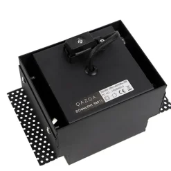 QAZQA Einbaustrahler|Wohnzimmerlampen*Set mit 6 Einbauspots schwarz GU10 AR70 randlos - Oneon