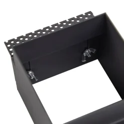 QAZQA Einbaustrahler|Wohnzimmerlampen*Set mit 6 Einbauspots schwarz GU10 AR70 randlos - Oneon