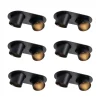 QAZQA Einbaustrahler|Wohnzimmerlampen*Set mit 6 Einbauspots schwarz GU10 50mm 2-flammig - Installa