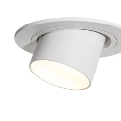 QAZQA Einbaustrahler|Wohnzimmerlampen*Set mit 6 Einbauspots weiß GU10 35mm Rund Kippbar - Installa