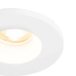 QAZQA Einbaustrahler|Wohnzimmerlampen*Set mit 6 Einbauspots weiß 13 cm rund - Gypsy Stucco