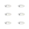 QAZQA Professional Led-Strahler|Einbaustrahler*Set mit 6 Einbauspots weiß 6,8 cm inkl. LED 750 lm dimmbar IP23 - Gaius