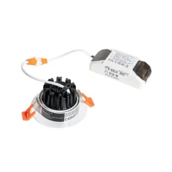 QAZQA Professional Led-Strahler|Einbaustrahler*Set mit 6 Einbauspots weiß 6,8 cm inkl. LED 750 lm dimmbar IP23 - Gaius