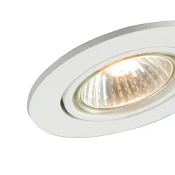 QAZQA Schlafzimmerlampen|Küchenlampen*Set mit 12 Einbauspots weiß neigbar - Cisco