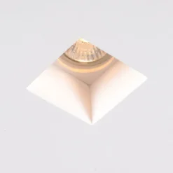 QAZQA Einbaustrahler|Wohnzimmerlampen*Set mit 6 Einbauspots weiß 12cm Quadratisch - Gypsy Stucco