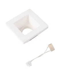 QAZQA Einbaustrahler|Wohnzimmerlampen*Set mit 6 Einbauspots weiß 12cm Quadratisch - Gypsy Stucco