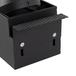 QAZQA Einbaustrahler|Wohnzimmerlampen*Set mit 6 Einbaustrahlern, schwarz, GU10, AR70, randlos, 2-flammig – Oneon