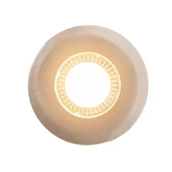 QAZQA Led-Außenleuchten|Led-Strahler*Set mit 5 Einbaustrahlern Silber 3-Stufen-Dimmbar IP44 - Ulo