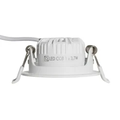 QAZQA Badezimmerlampen|Einbaustrahler*Set mit 6 Einbaustrahlern Weiß Neigbar 6,5 cm inkl. LED IP54 Ultra Slim - Pupil