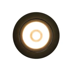 QAZQA Professional Led-Strahler|Einbaustrahler*Set mit 6 Einbaustrahlern Schwarz 9,5 cm inkl. LED 1300 lm Dimmbar IP23 - Gaius