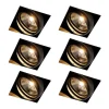 QAZQA Einbaustrahler|Wohnzimmerlampen*Set mit 6 Einbaustrahlern schwarz GU10 AR111 Trimless - Oneon