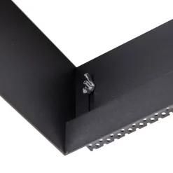 QAZQA Einbaustrahler|Wohnzimmerlampen*Set mit 6 Einbaustrahlern schwarz GU10 AR111 Trimless - Oneon