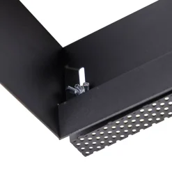 QAZQA Einbaustrahler|Wohnzimmerlampen*Set mit 6 Einbaustrahlern schwarz GU10 AR111 Trimless - Oneon