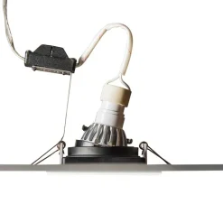 QAZQA Einbaustrahler|Wohnzimmerlampen*Set mit 5 Einbaustrahlern aus weißem Stahl - Carree