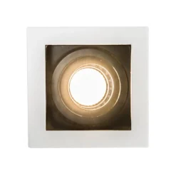 QAZQA Einbaustrahler|Wohnzimmerlampen*Set mit 5 Einbaustrahlern aus weißem Stahl - Carree