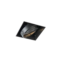 QAZQA Einbaustrahler|Wohnzimmerlampen*Set mit 6 Einbaustrahlern schwarz AR111 Kippbar und drehbar Trimless - Oneon