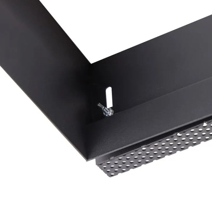 QAZQA Schlafzimmerlampen|Küchenlampen*Set mit 6 Einbaustrahlern, schwarz, GU10, AR111, randlos, 2-flammig – Oneon