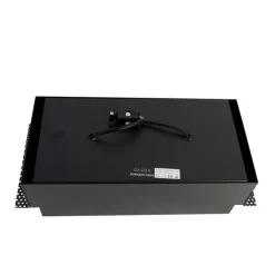 QAZQA Schlafzimmerlampen|Küchenlampen*Set mit 6 Einbaustrahlern, schwarz, GU10, AR111, randlos, 2-flammig – Oneon