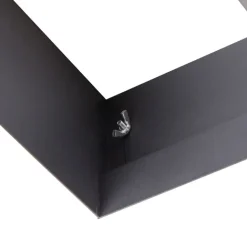 QAZQA Schlafzimmerlampen|Küchenlampen*Set mit 6 Einbaustrahlern, schwarz, GU10, AR111, randlos, 2-flammig – Oneon