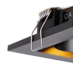 QAZQA Einbaustrahler|Wohnzimmerlampen*Set mit 10 Einbaustrahlern schwarz verstellbar - Qure