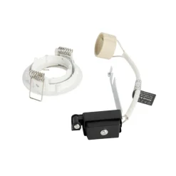 QAZQA Einbaustrahler|Wohnzimmerlampen*Set mit 12 Einbaustrahlern weiß GU10 35 mm - Edu