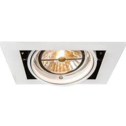 QAZQA Einbaustrahler|Wohnzimmerlampen*Set mit 6 Einbaustrahlern Weiß AR111 Verstellbar - Oneon