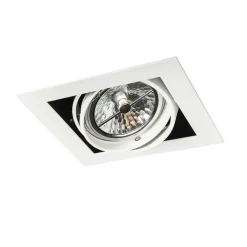 QAZQA Einbaustrahler|Wohnzimmerlampen*Set mit 6 Einbaustrahlern Weiß AR111 Verstellbar - Oneon