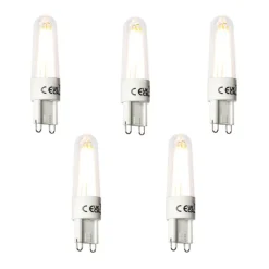 LUEDD Preisvorteil Auf Leuchtmittel|Led Lampen*Set mit 5 G9 LED-Glühlampe 2,5 W 240 lm 2300 K