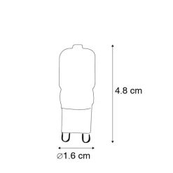 LUEDD Preisvorteil Auf Leuchtmittel|Led Lampen*Set mit 3 G9-LED-Lampen CUTE PC 2W 200 lm 2700K