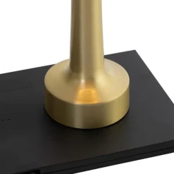 QAZQA Gartenbeleuchtung|Led-Außenleuchten*Set mit 2 goldenen RGBW-wiederaufladbaren Tischlampen - Isobel