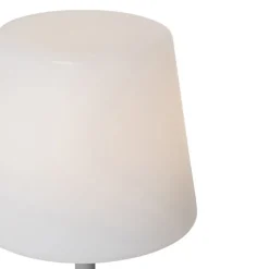 QAZQA Gartenbeleuchtung|Led-Außenleuchten*Set mit 2 grauen wiederaufladbaren Tischleuchten 40 cm IP54 - Jude