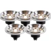 LUEDD Preisvorteil Auf Leuchtmittel|Led Lampen*Set mit 5 GU10 dimmbaren LED-Lampen AR111 11W 810 lm 2700K