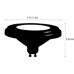 LUEDD Preisvorteil Auf Leuchtmittel|Led Lampen*Set mit 5 GU10 LED-Lampen AR111 8W 750 lm 3000K