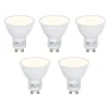 LUEDD Preisvorteil Auf Leuchtmittel|Led Lampen*Set mit 5 GU10 LED-Lampen mit Dämmerungssensor 5W 380lm 2700K