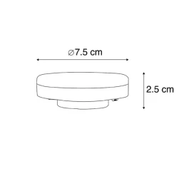 LUEDD Preisvorteil Auf Leuchtmittel|Led Lampen*Set mit 5 GX53 3-stufig dimmbaren Kelvin-LED-Lampen 3W 350 lm 3000-6500K