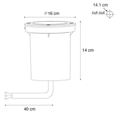 QAZQA Gartenbeleuchtung|Bodenstrahler Außen*Set mit 6 modernen Außen-Bodenscheinwerfern Stahl AR70 verstellbar IP65 - Delux