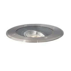 QAZQA Gartenbeleuchtung|Bodenstrahler Außen*Set mit 6 modernen Außen-Bodenscheinwerfern Stahl AR70 verstellbar IP65 - Delux