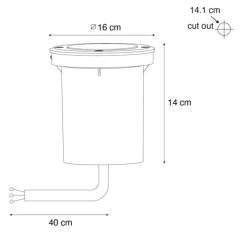 QAZQA Gartenbeleuchtung|Bodenstrahler Außen*Set mit 6 modernen Außen-Bodenscheinwerfern schwarz AR70 einstellbar IP65 - Delux