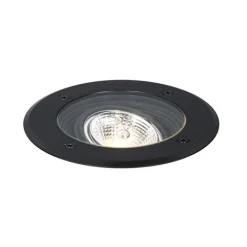 QAZQA Gartenbeleuchtung|Bodenstrahler Außen*Set mit 6 modernen Außen-Bodenscheinwerfern schwarz AR70 einstellbar IP65 - Delux