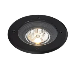 QAZQA Gartenbeleuchtung|Bodenstrahler Außen*Set mit 6 modernen Außen-Bodenscheinwerfern schwarz AR70 einstellbar IP65 - Delux