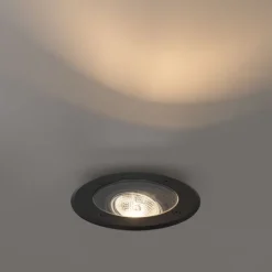 QAZQA Gartenbeleuchtung|Bodenstrahler Außen*Set mit 6 modernen Außen-Bodenscheinwerfern schwarz AR70 einstellbar IP65 - Delux