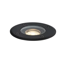 QAZQA Gartenbeleuchtung|Bodenstrahler Außen*Set mit 6 modernen Außen-Bodenspothlights schwarz 35 mm verstellbar IP65 - Delux