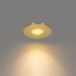 QAZQA Außenstrahler|Einbaustrahler*Set mit 6 modernen Badezimmer-Einbaustrahlern Gold IP54 - Shed Honey