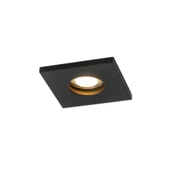 QAZQA Badezimmerlampen|Gartenbeleuchtung*Set mit 6 modernen Badezimmer-Einbaustrahlern schwarz - Doku