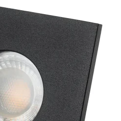 QAZQA Badezimmerlampen|Gartenbeleuchtung*Set mit 6 modernen Badezimmer-Einbaustrahlern schwarz - Doku