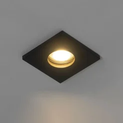 QAZQA Badezimmerlampen|Gartenbeleuchtung*Set mit 6 modernen Badezimmer-Einbaustrahlern schwarz - Doku